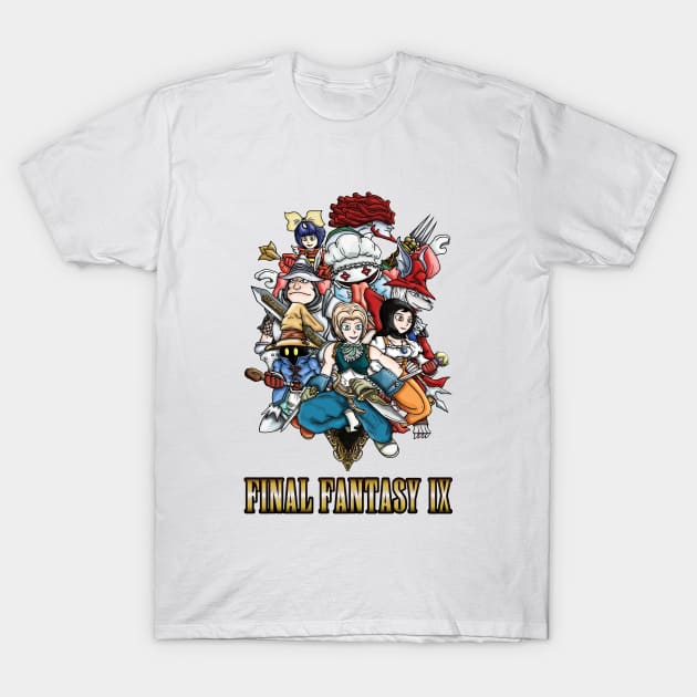 Final Fantasy IX Heroes T-Shirt by WarioPunk